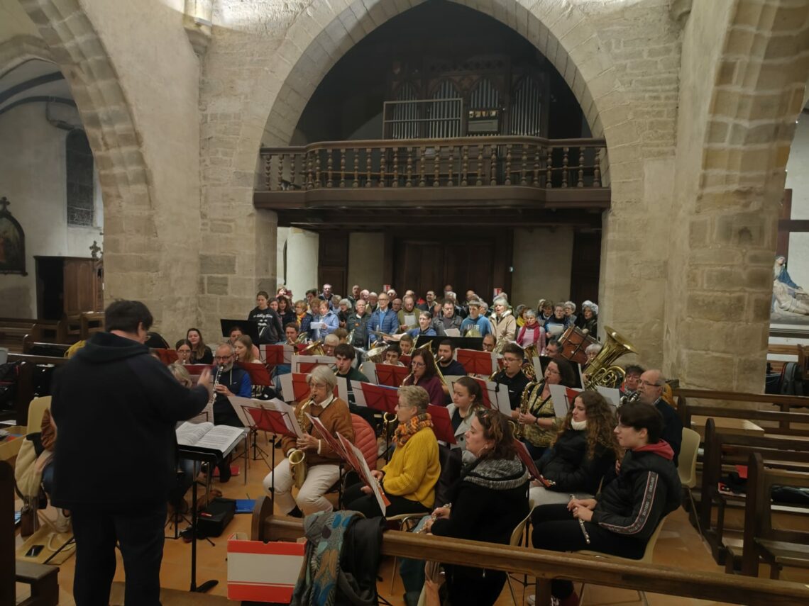L'Harmonie lors de la Sainte-Cécile 2023